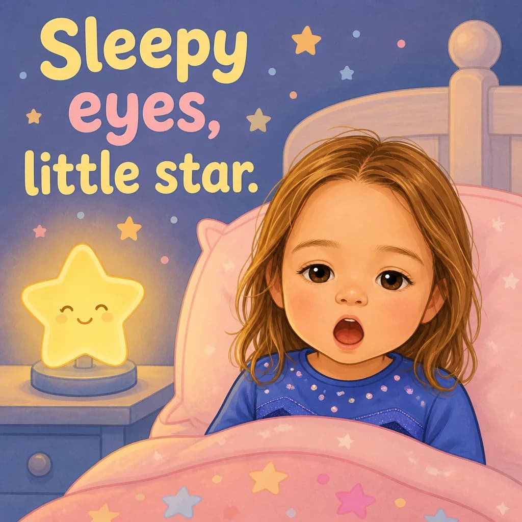 An illustrated interior page from Goodnight, Little Star.